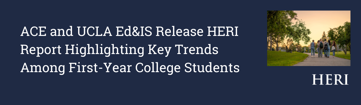 Discover the latest insights on today’s first-year college students in the new report, Understanding the Entering Class of 2024: Key Insights from The CIRP Freshman Survey 2024, released jointly by the American Council on Education (ACE) and UCLA’s Higher Education Research Institute (HERI). Based on responses from over 24,000 students across 55 institutions, the report highlights incoming students’ growing diversity, financial pressures, academic confidence, and mental health challenges. These findings provide an evidence-based roadmap for higher education leaders for institutional policy in our fraught political landscape.